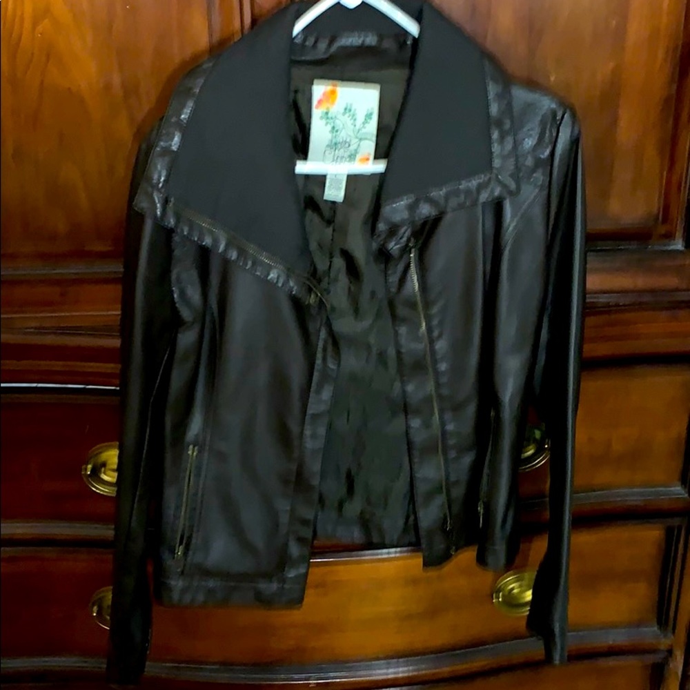 Love change leather Pilot jacket